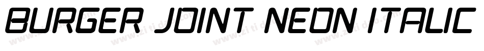 Burger Joint Neon Italic JL字体转换